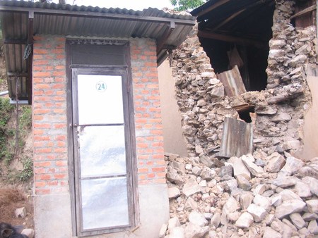 Toilet And Building Destroyed 1